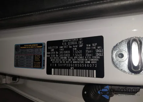 2025 Kia Telluride Sx Prestige from USA, damaged, VIN 5XYP5DGC8SG566072